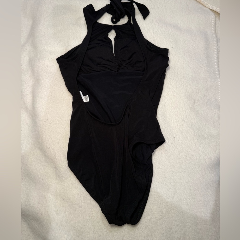 PRISTINE LIKE NEW ROBIN PICCONE AVA HIGH NECK SWIMSUIT BLACK SZ 6 - Picture 6 of 9